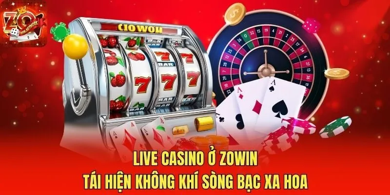 Live casino ở Zowin tái hiện không khí sòng bạc xa hoa